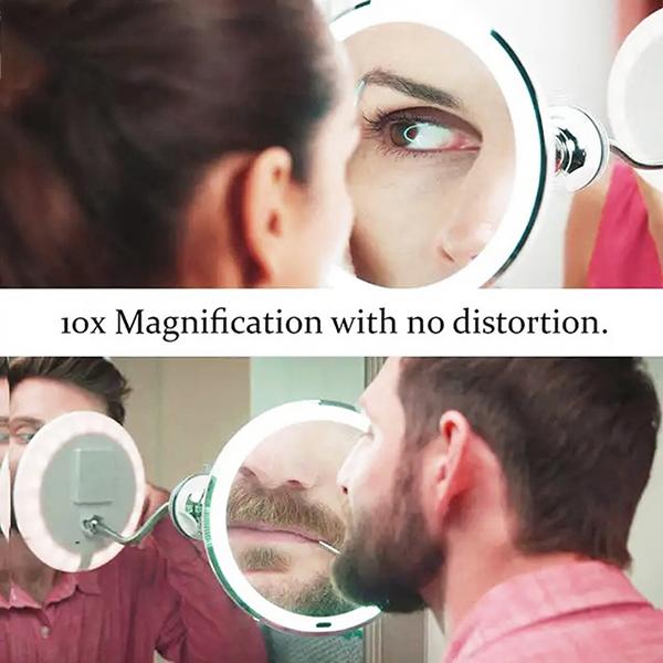 10X magnification 360-Degree Rotating Makeup Mirror